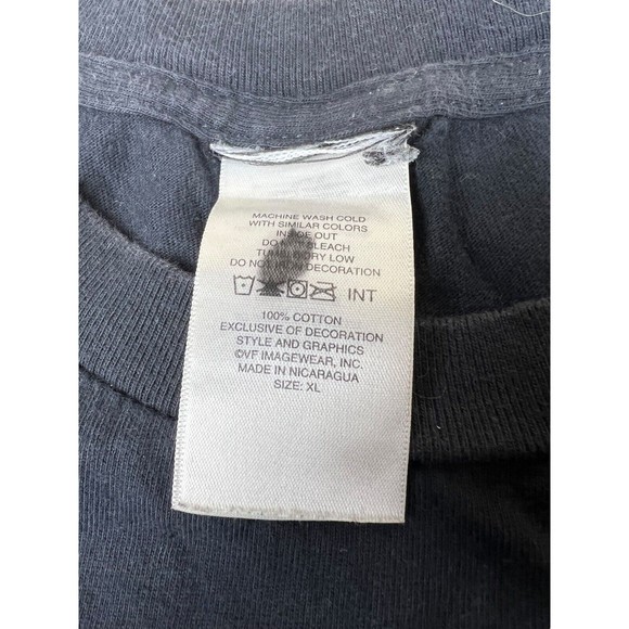 VTG Anvil T Shirt Men XL Black Sleeveless Americade 2013 Biker Shirt Paint Splat - Picture 3 of 5